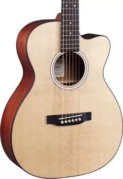 Акустическая гитара Martin 000CJr-10E Junior Series Acoustic-Electric Guitar, Natural w/ Gig Bag