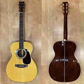 Акустическая гитара Martin Custom Shop 000 Style, 14 ладов, дикорастущий восточно-индийский палисандр, набор #21 2022 Custom Shop 000 Style 14 Fret Acoustic Guitar Wild-Grain East Indian Rosewood Wood Set #21