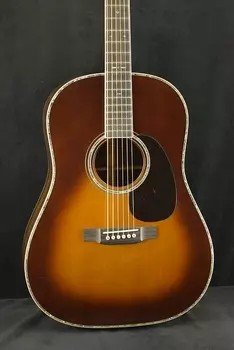 Акустическая гитара Martin Custom Shop Dreadnought 12-Fret Adirondack Spruce Ziricote 1933 Ambertone Teardrop Burst