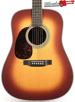 Акустическая гитара Martin D28L Amberburst Acoustic Guitar w/ OHSC Left-Handed D28