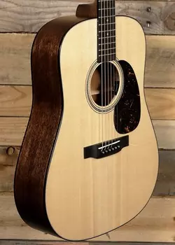 Акустическая гитара Martin D-16E Mahogany Acoustic/Electric Guitar Natural w/ Case