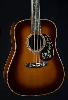 Акустическая гитара Martin D-45 Custom Tree of Life Ambertone Wild Grain Indian Rosewood and Premium Adirondack Spruce with Paua Pearl NEW