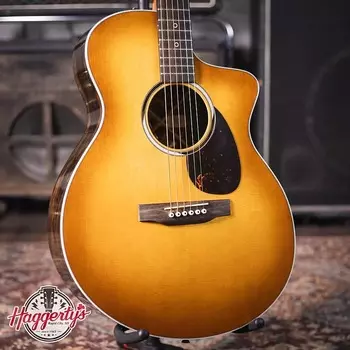 Акустическая гитара Martin SC-13E Special Acoustic-Electric Guitar - Burst with Premium Soft Shell Case