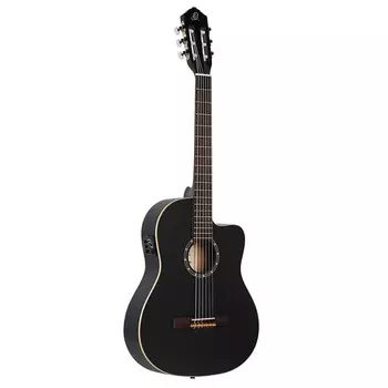 Акустическая гитара Ortega Family Series Full Size Guitar Spruce/Mahogany Satin Black - RCE125SN-SBK Deluxe gig bag included