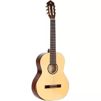 Акустическая гитара Ortega Guitars 6 String Student Series Pro w/Arm Rest Solid Top Nylon Classical Guitar, Right
