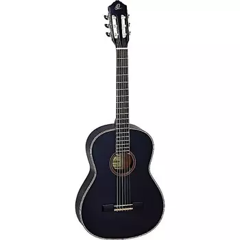 Акустическая гитара Ortega Guitars Family Series Cedar Top Slim Neck Nylon String Guitar in Satin Black w/ Gig Bag & Vid