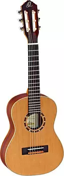 Акустическая гитара Ortega Guitars R122-1/4 Family Series 1/4 Body Size Nylon 6-String Guitar w/ Free Bag, Cedar Top and Mahogany Body, Satin Finish