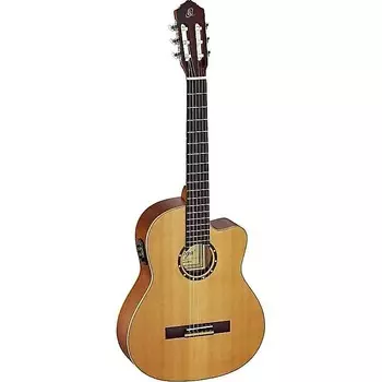 Акустическая гитара Ortega Guitars RCE131 Family Series Pro A/E Nylon String Guitar w/ Gig Bag & Video Link
