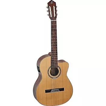 Акустическая гитара Ortega Guitars RCE159MN Performer Series A/E Medium Neck Nylon String Guitar w/ Gig Bag & Video
