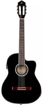 Акустическая гитара Ortega RCE145 Nylon String Acoustic Electric Guitar with Bag Black