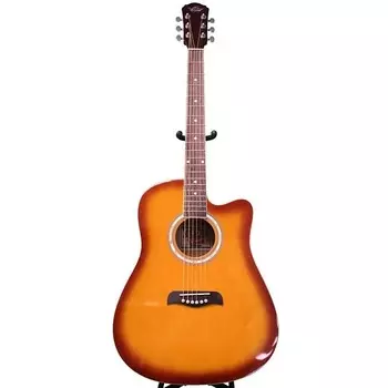 Акустическая гитара Oscar Schmidt OD45CTSPAK Dreadnought Acoustic Guitar Pack with Gig Bag, Tobacco Sunburst