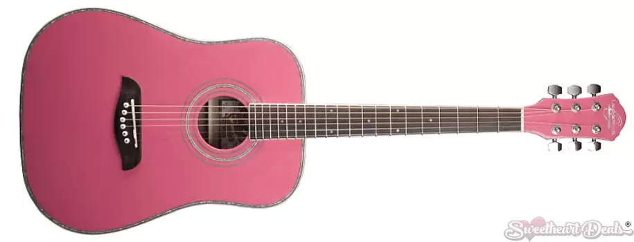 Акустическая гитара Oscar Schmidt OG1 3/4-Size Acoustic Guitar Pink - OG1P