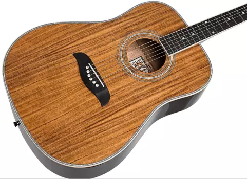 Акустическая гитара Oscar Schmidt OG2KOA Dreadnought Koa Top Wood Mahogany Neck 6-String Acoustic Guitar