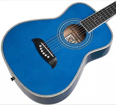 Акустическая гитара Oscar Schmidt OGHSTBL Dreadnought 1/2 Size Select Spruce Top Mahogany Neck 6-String Acoustic Guitar