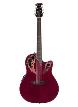 Акустическая гитара Ovation CE44-RR Celebrity Elite Mid-Depth Lyrachord Body 6-String Acoustic-Electric Guitar w/Gig Bag