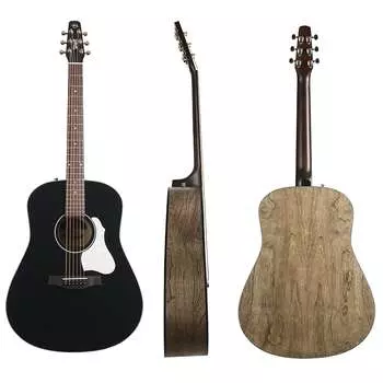 Акустическая гитара Seagull 048595 S6 Classic Black Acoustic Electric Guitar, Solid Cedar Top