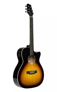 Акустическая гитара STAGG Cutaway acoustic-electric auditorium guitar sunburst