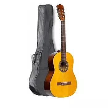 Акустическая гитара Stagg Guitar Pack 4/4 Classical Guitar with Tuner & Gig Bag - SCL50 NAT PACK
