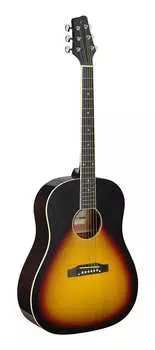 Акустическая гитара Stagg Left-Handed Dreadnought Guitar - Sunburst - SA35 DS-VS LH