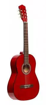 Акустическая гитара STAGG SCL50-RED 4/4 CLASSICAL GUITAR WITH LINDEN TOP, RED