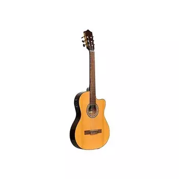 Акустическая гитара Stagg SCL60 TCE-NAT Spruce Top Nato Neck Classical Cutaway 6-String Acoustic-Electric Guitar
