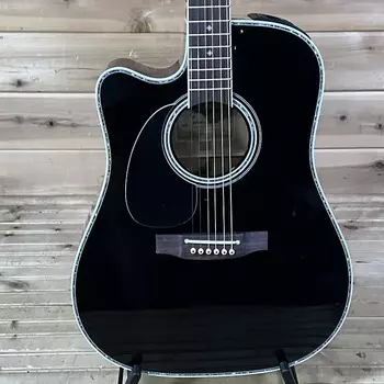 Акустическая гитара Takamine EF341DX Left Handed Acoustic Guitar - Black