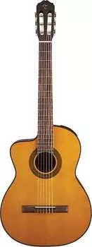 Акустическая гитара Takamine G Series Lefty GC1CELH-NAT Acoustic-Electric Classical Cutaway Guitar, Natural, GC1CELHNAT