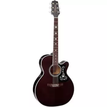 Акустическая гитара Takamine GN75CE TBK NEX Cutaway Acoustic-Electric Guitar, Transparent Black, GN75CETBK