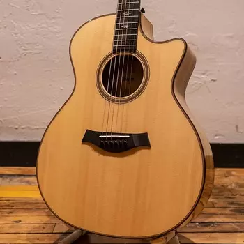 Акустическая гитара Taylor 2021 714CE LTD Blackheart Sassafras/Lutz Spruce с жестким футляром Deluxe 714ce LTD Sass/Lutz