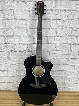 Акустическая гитара Taylor 214ce-BLK DLX with ES2 Electronics - Black