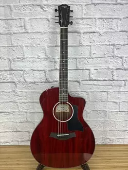 Акустическая гитара Taylor 224ce DLX LTD 2023 - Transparent Red