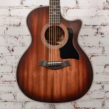 Акустическая гитара Taylor - 324ce - Acoustic-Electric Guitar - Ebony Fretboard - Mahogany/Blackwood - w/ Deluxe Hardshell Case