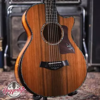 Акустическая гитара Taylor PS12ce 12-Fret Honduran Rosewood/Sinker Redwood Acoustic Electric Guitar with Deluxe Hardshell Case