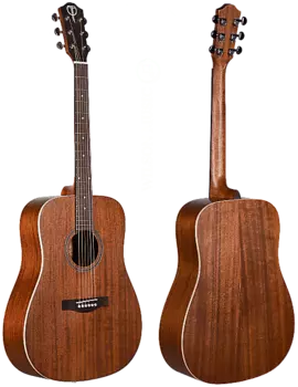 Акустическая гитара Teton STS103NT-OP Dreadnought African Solid Mahogany Top 6-String Acoustic Guitar - Natural