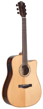 Акустическая гитара Teton STS160ZICENT Dreadnought Solid Sitka Spruce Top Ziricote 6-String Acoustic-Electric Guitar