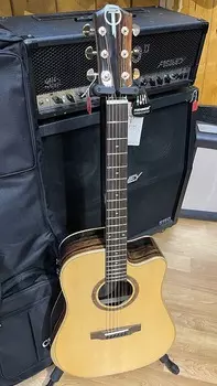 Акустическая гитара Teton STS180CENT-AR Dreadnought Acoustic Electric Guitar With Heavy Padded Gig Bag