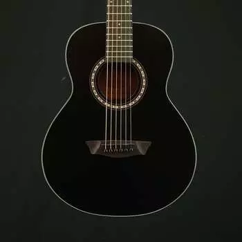 Акустическая гитара Washburn AGM5BMK-A-U Apprentice Series Acoustic-Electric Guitar, Black Matte