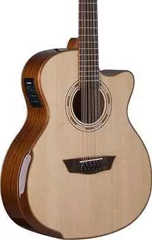 Акустическая гитара Washburn Comfort Series WCG15SCE12 Grand Auditorium Cutaway Acoustic-Electric w/ Solid Sitka Spruce