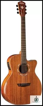 Акустическая гитара Washburn Comfort Series WCG55CE Koa Body, Grand Auditorium w/ Cutaway Mahogany Neck,Fishman Presys+