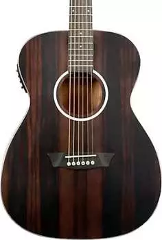 Акустическая гитара Washburn Deep Forest Ebony FE Folk Acoustic-Electric Guitar, Natural Matte