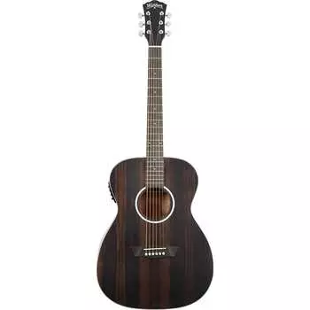 Акустическая гитара Washburn DFEFE Deep Forest Ebony FE Folk Body Acoustic Electric Guitar, Striped Ebony