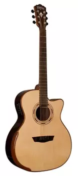 Акустическая гитара Washburn - Natural Comfort Deluxe 25 Series Grand Auditorium Cutaway Acoustic Electric! G25SCE