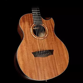 Акустическая гитара Washburn WCGM55K Comfort Series Grand Auditorium Koa Top/Back/Sides Mahogany Neck 6-String Acoustic Guitar w/Gig Bag