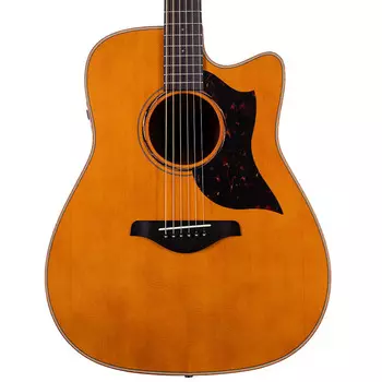 Акустическая гитара Yamaha A Series A3M Dreadnought Cutaway Acoustic Electric Guitar, Spruce Top, Mahogany Back And Sides, Vintage Natural
