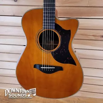 Акустическая гитара Yamaha AC3M Folk Cutaway A/E Guitar w/Bag - Vintage Natural