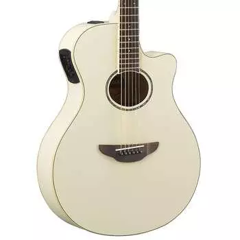 Акустическая гитара Yamaha APX600 Thinline, белый винтаж Yamaha APX600 Thinline Guitar,
