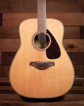 Акустическая гитара Yamaha FG820-12 Solid Spruce Top, Mahogany Back and Sides, Natural