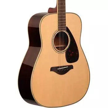 Акустическая гитара Yamaha FG830 Dreadnaught - Верхняя дека из массива ели - Натуральный