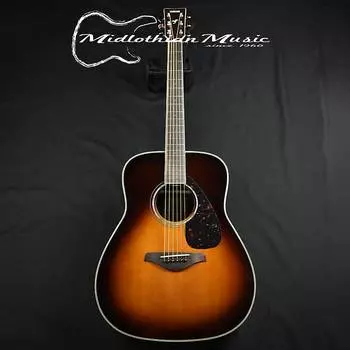 Акустическая гитара Yamaha FG830 Dreadnought Acoustic Guitar - Tobacco Brown Sunburst Finish