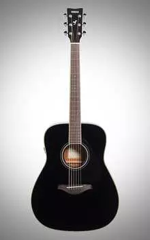 Акустическая гитара Yamaha FG-TA Dreadnought Transacoustic Acoustic-Electric Guitar, Black